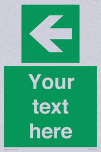 Custom Arrow Left Sign